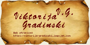 Viktorija Gradinski vizit kartica